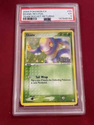 Ekans graded PSA 5 for sale on eBay