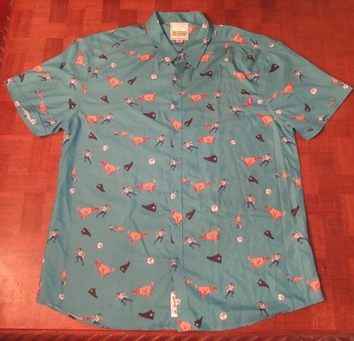NEW RSVLTS Sandlot Benny the Jet Beast Dog button-front shirt 3XL