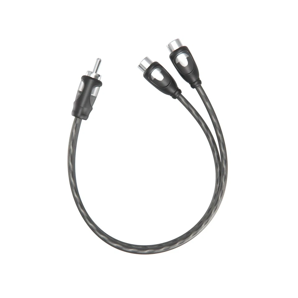 1ft RCA 1 Male to 2 Female Audio Speaker Y Adapter Splitter Cable (2 2F1M - Image 2 of 4
