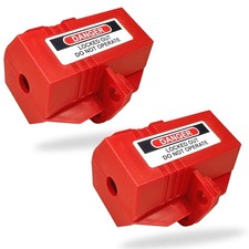 TRADESAFE Lockout Tagout Plug Lock - 110-125 Volt Locks for Electrical Plugs, Ex