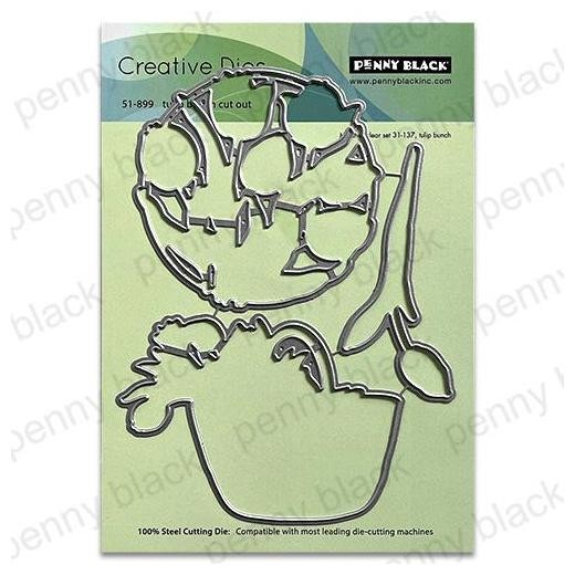 Penny Black Creative Cutting Dies - Tulip Bunch Cut Out 51-899