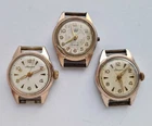 Lot 3 pcs. Avrora, Zaria Vintage Women watches. FOR SPARES OR REPAIR. USSR