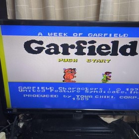 A Week of Garfield Famicom NES TCC-VG 1989 NTSC-J Nintendo Towa chiki Cartridge