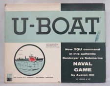 Avalon Hill 1961 - U-BOAT - You Command the Seas, but Beware of the U-Boats (EX)