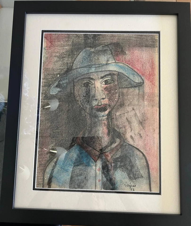 HAITIAN PAINTING BY SPENCER DEPAS 12X16 DATED 1962 - Image 2 of 4