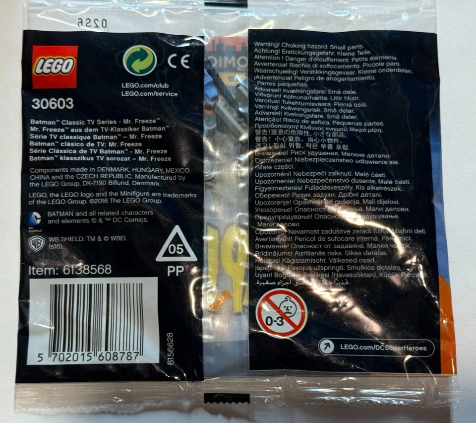 LEGO 30603 DC Superheroes Classic Mr. Freeze Minifigure Sealed European Version - Image 2 of 2