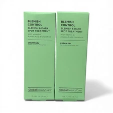 2 Global Beauty Care CREAM GEL Blemish Control & Dark Spot Treatment 0.5 Fl Oz