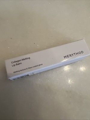 New MERYTHOD Collagen Melting Lip Balm Glass Gloss, Melo Coral 01, .17oz