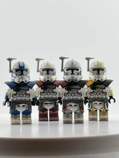 GCC Lego Star Wars Grandpa Clone Customs Kamino Arcs w/ Printed Pauldrons