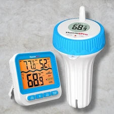 Waterproof Wireless Pool Thermometer Digital Floating Hot Tub Ice Bath Pond