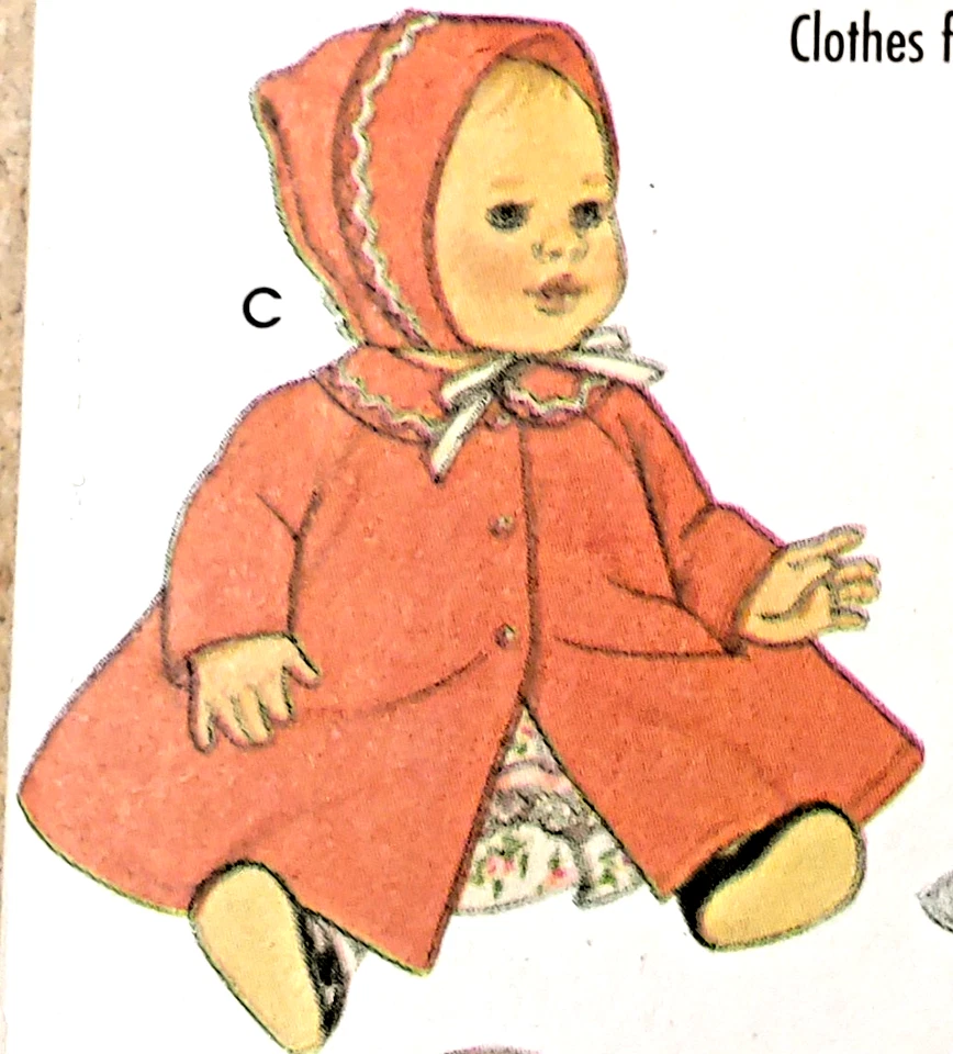 Simplicity ~ PATTERN #5215 BABY DOLL CLOTHING Sizes 12" to 22" - 6 Styles - NEW - Image 2 of 4