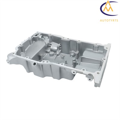 For Saab 9-3/9-3X/9-5 2003-2011 L4 2.0L Aluminum Engine Oil Pan with Drain Plug