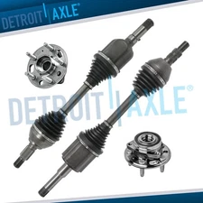 Front Wheel Bearings Hubs CV Axles for 2011 - 2016 Regal LaCrosse Malibu Limited