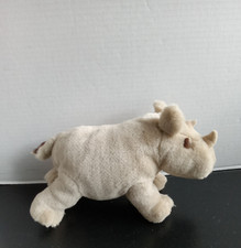 Huggables Dakin Ricky Rhino Stuffed Animals Rhinoceros Plush 9"
