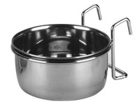 Kerbl Edelstahlnapf 600 Ml Mit Halterung Zum EinhäNgen Napf Futternapf 84298