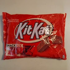 Kit Kat - Milk Choco. Crisp Wafers Candy Bars-Snack Size - 10.78oz/bag BB:12/24