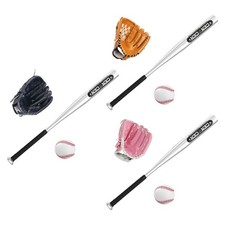 Baseball Bat Set with Baseball Glove and Ball Soft Traing for Toddler Youth