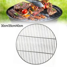 Stainless Steel Camping BBQ Grid Round Baking Tray 30cm 35cm 40cm Sizes