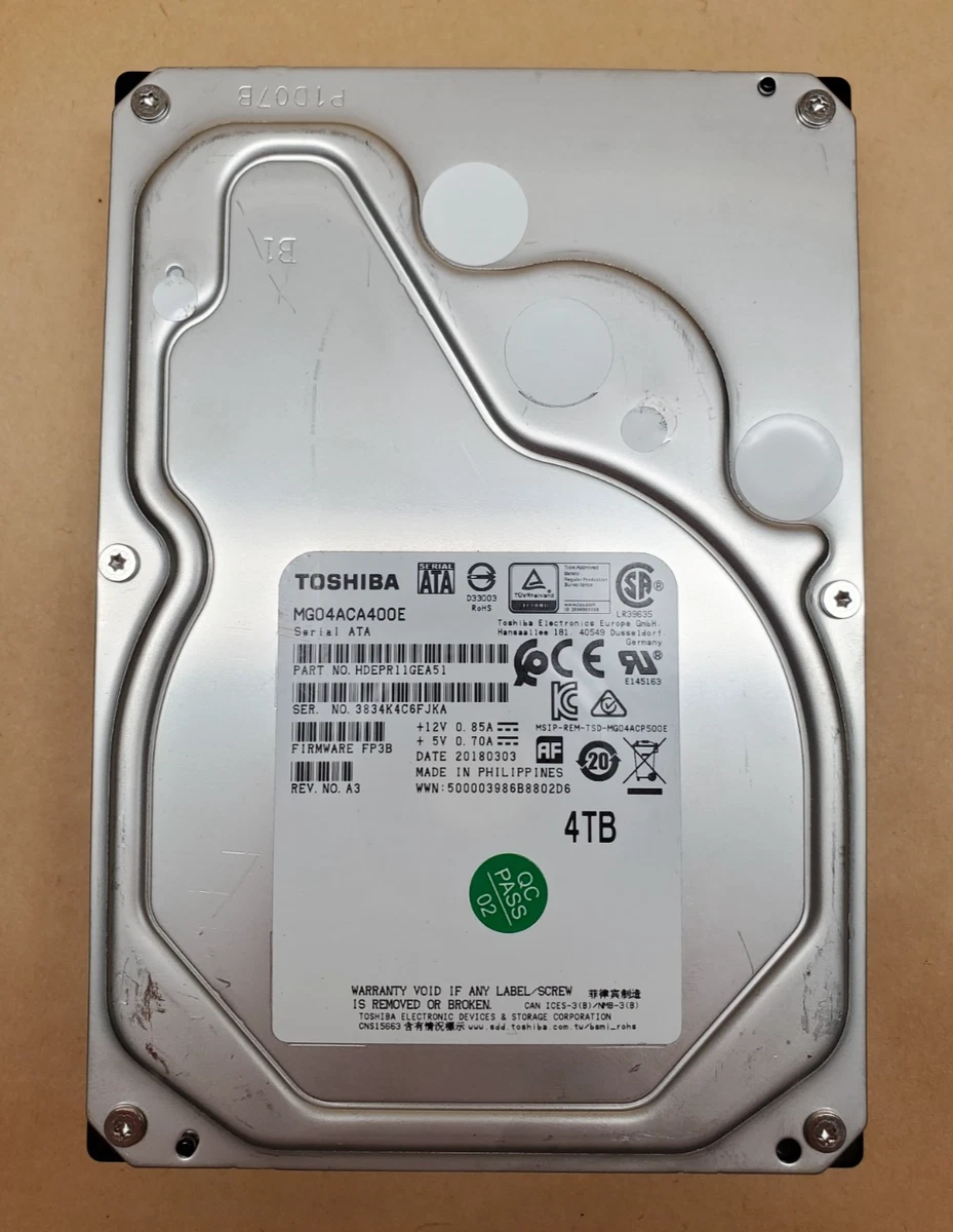 3.5 in Form Factor 4 TB Storage Capacity Internal Hard Disk Drives