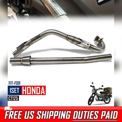 EXHAUST NECK 25MM CHROME FOR HONDA CT125 TRAIL 125 HUNTER CUB GEN1 20-22