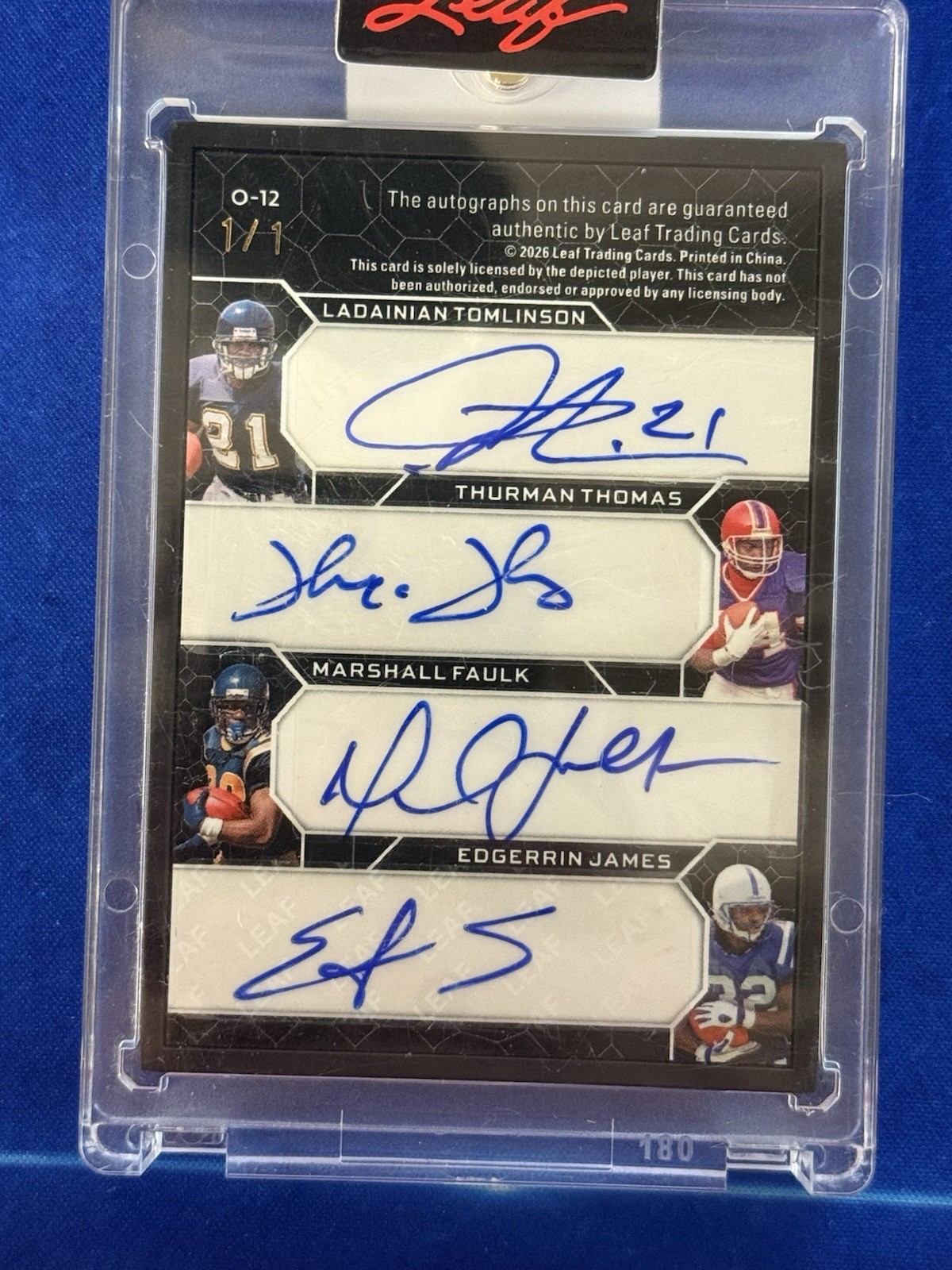 2026 Leaf Decadence Octec Black 1/1 Auto! Barry/AP/LT/ view 2