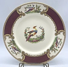 Royal Crown Myott Staffordshire England ‘Chelsea Bird’ Red 9” Plate 1930'S