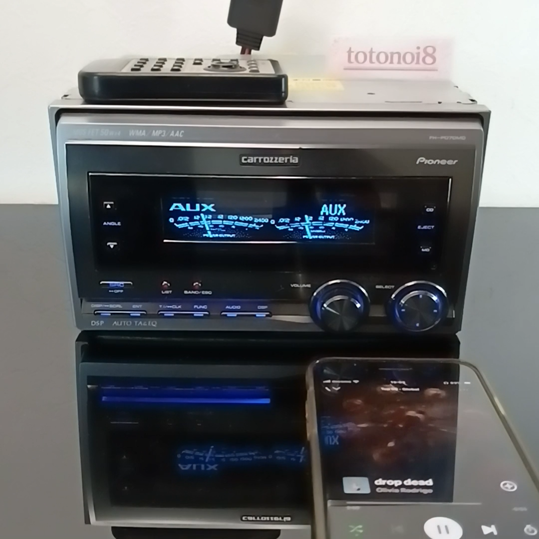 【希少】carrozzeria FH-P070MD Pioneer Carrozzeria FH-P070MD Car Audio MD CD DSP EQ Bluetooth JDM