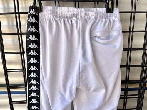 Kappa Mens Unisex WHITE 174934 black/white stripe sweatpants Active Wear - 第 5/12 張圖片