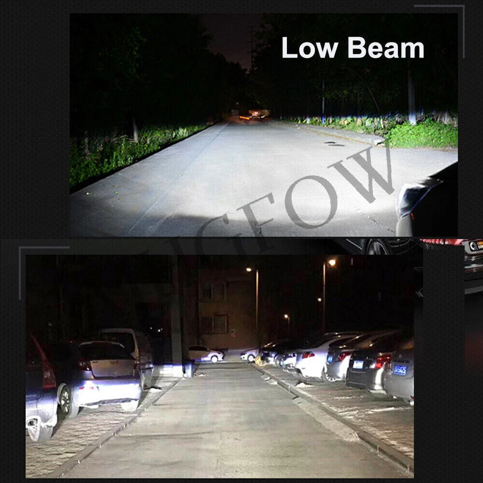 Faróis de LED altos/baixos+luzes de neblina lâmpadas brancas para Dodge Avenger 2010 2011 2012 - Imagem 4 de 4