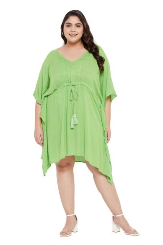 Women Summer Casual Short Kaftan Dress 