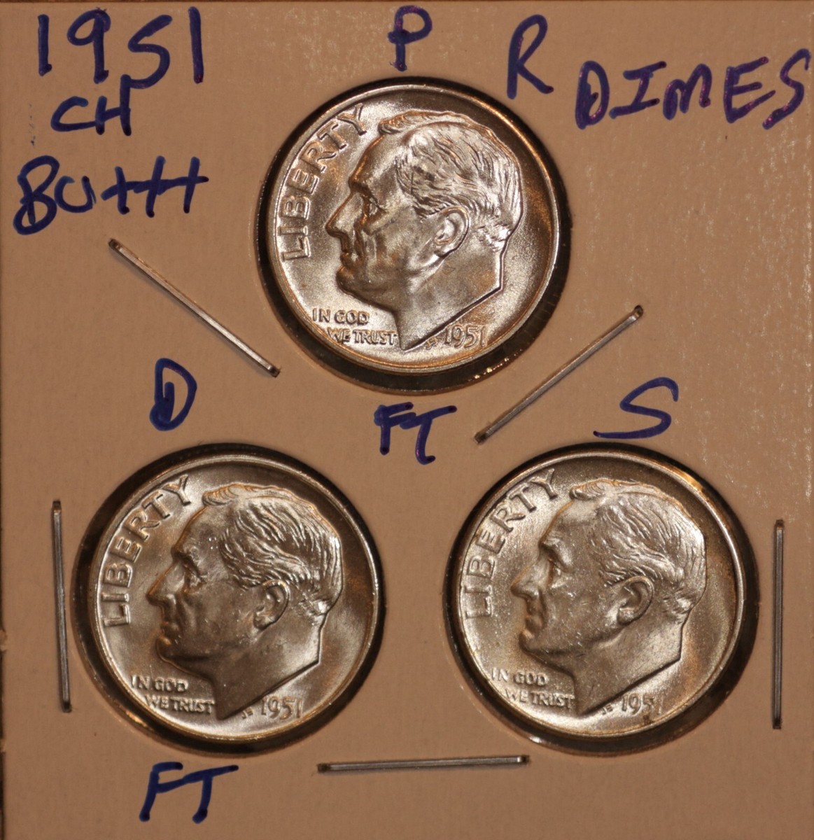 ccc. バーガンディ 1945-D 10C, FB (Regular Strike) Mercury Dime - PCGS CoinFacts