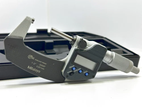 MITUTOYO 1-2" .00005" .001mm Digital Coolant Proof Micrometer | Pre-owned 1pc