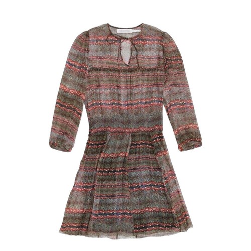 Gorgeous Isabel Marant Silk Chiffon Printed Long Sleeve Dress FR 42 = US  8/10 | eBay