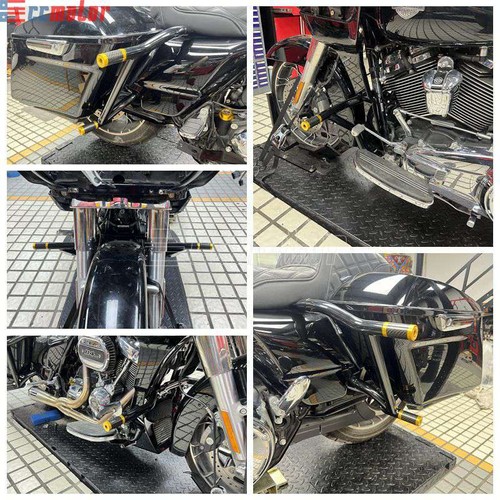 Saddlebag Rails Guard w/ Crash Bar Set For Harley Street Glide Road Glide King - Picture 4 of 29