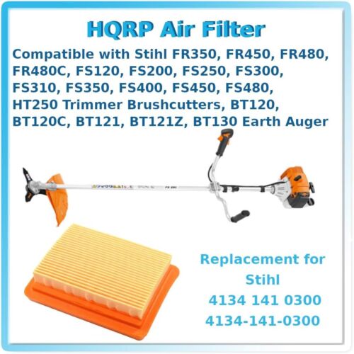 4-Pack HQRP Luftfilter für Stihl BT Fr FS HT Km MM Sp Serie Werkzeug Systeme - Bild 4 von 8