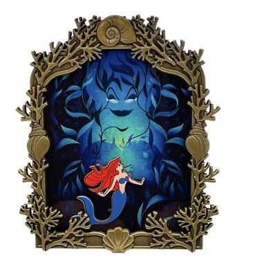 Disney ARIEL & URSULA Spellbound LE300 Gold Variant Jumbo Pin LITTLE MERMAID