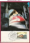 ITALY MAXIMUM MAXI CARD FILFER RAILWAY POSTWORK 1988 FLORENCE CEPT B160