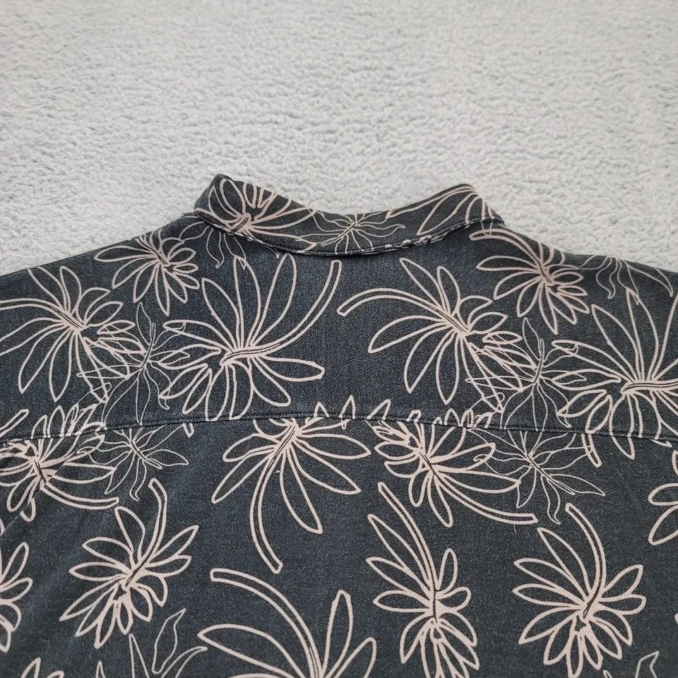 Ping Shirt Mens XL Black Floral Geometric Silk Button Up Golf Outdoors - Image 3 of 4
