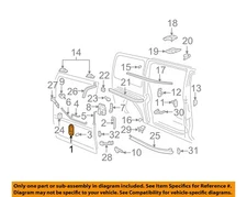 GM OEM 10-23 Express 1500 Lock Hardware-Handle, Outside 84084710