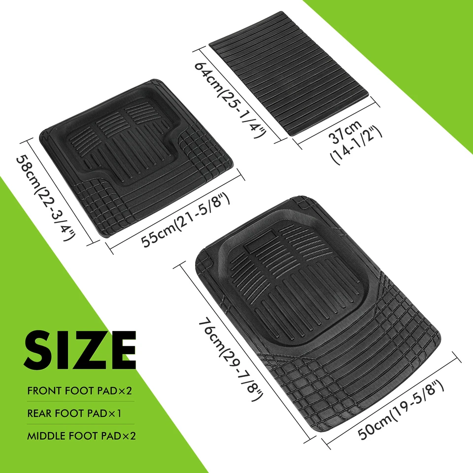 Juego completo de alfombras antideslizantes para todo tipo de clima para GMC Savana 1500 2500 3500 Foto 2 de 4