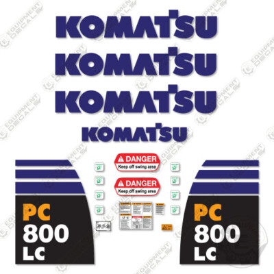 Fits Komatsu PC800LC-8 Decal Kit Excavator - 7 YEAR OUTDOOR 3M VINYL!