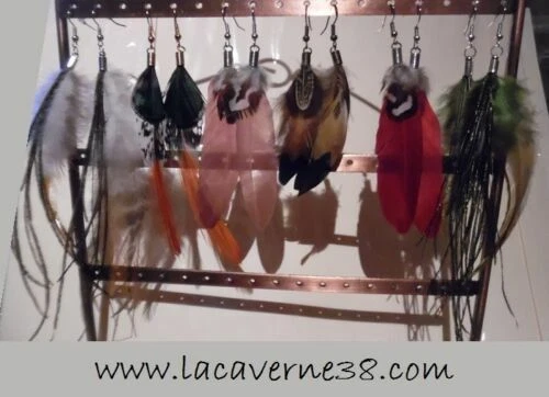 Boucles d'oreilles fantaisie en perle