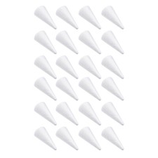 24PCS DIY Foams Cones white foam cones for crafts foam cones for crafts