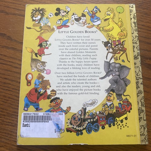 Walt Disney's Bambi by Little Golden Books Staff Hardcover 1997 - Picture 2 of 2