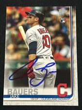 2019 Topps Update Jake Bauers Signed RC Image Variation SP #US256 Auto Card