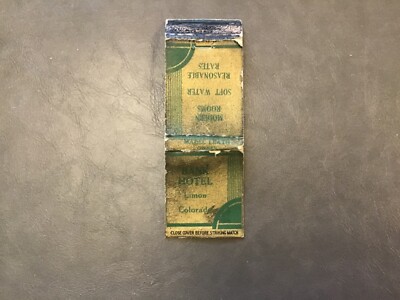 Very old Bank Hotel Limon Colorado  Matchbook Cover