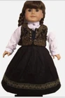 Swedish Norwegian Dirndl 3 Piece Set Doll Clothes For  18” American Girl (Debs)
