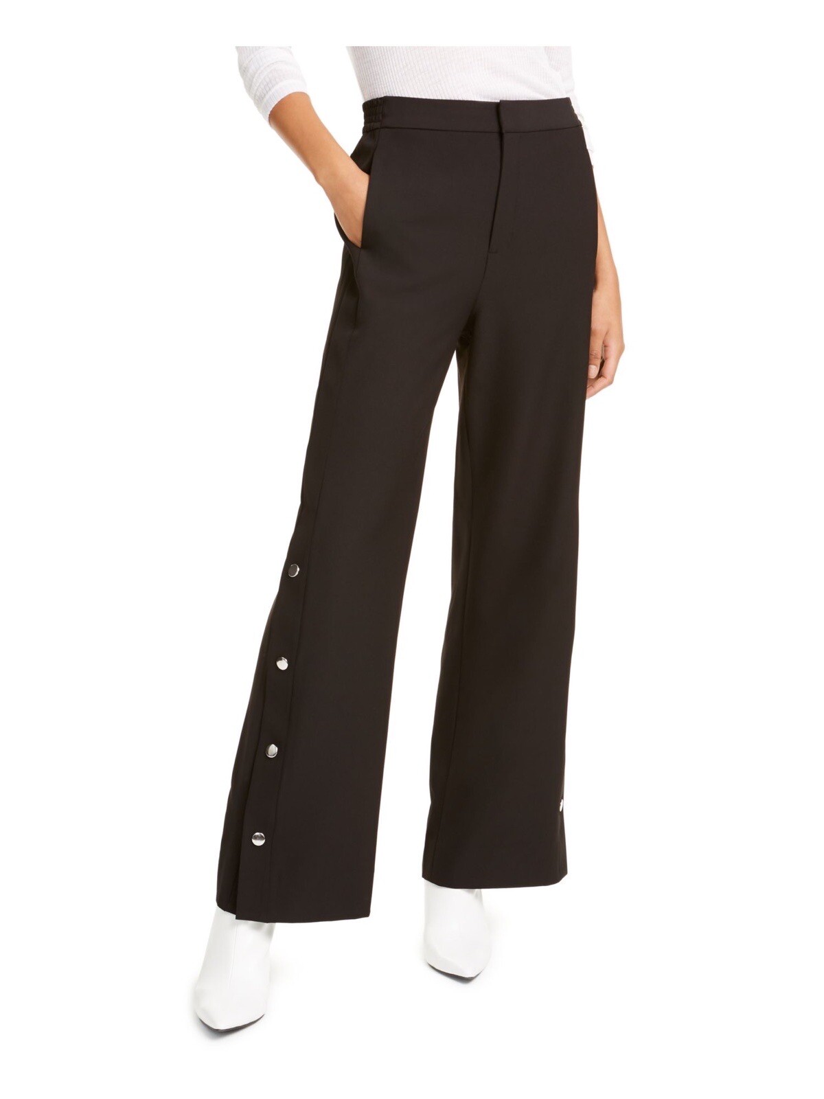 RACHEL Rachel Roy Women’s Wide-Leg Rani Pants Black Size 4 NWT MSRP$95