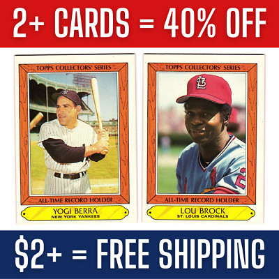 1985 MLB Topps Boardwalk Baseball All Time Record Holders / You Pick / EX-MT