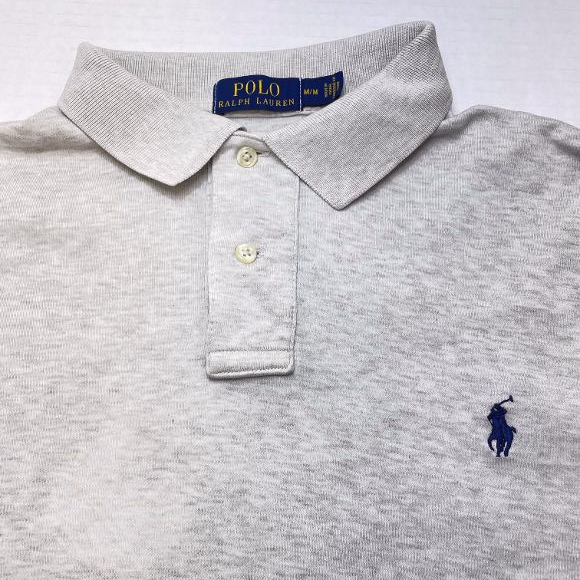 Polo Ralph Lauren Men's Polo Shirt - Gray - Size M - Fair